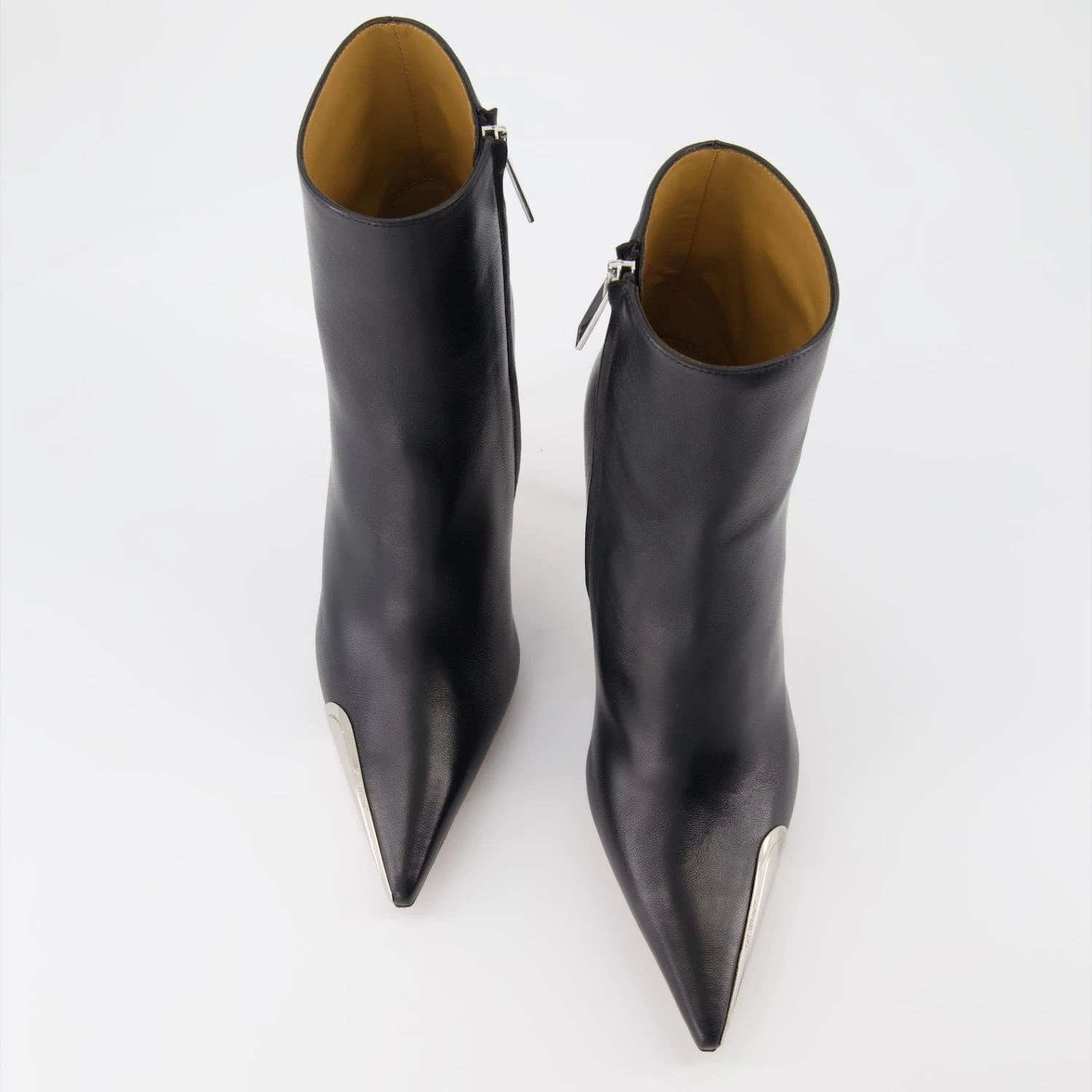 Off-White Silver Heeled Ankle Boots 6 Off-White Silver Heeled Ankle Boots - Image 6