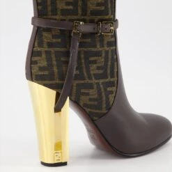 FENDI Delfina Heeled Boots -Fashion Clothing Store 130015431 1 testCM1584 4