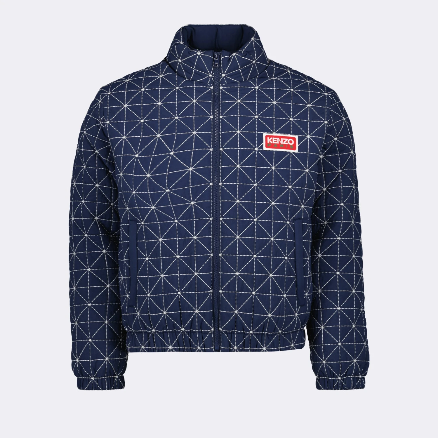 Kenzo Blue 'Sashiko Stitch' Down Jacket 1 Kenzo Blue 'Sashiko Stitch' Down Jacket