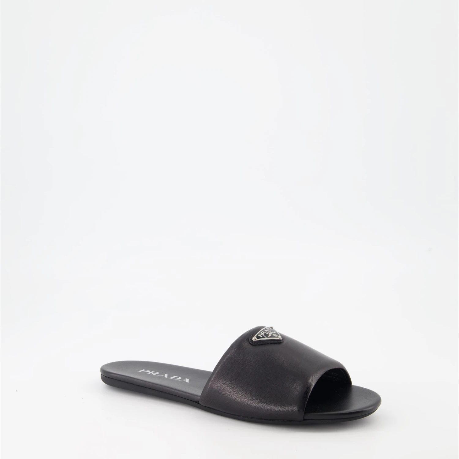 Prada Nappa Leather Slides 2 Prada Nappa Leather Slides - Image 2