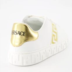 Versace White Greca Sneakers -Fashion Clothing Store 13133719 4 testCM1584 1