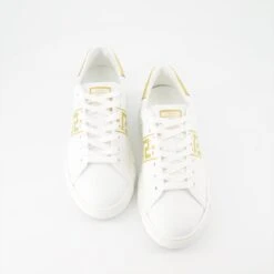 Versace White Greca Sneakers -Fashion Clothing Store 13133719 6 testCM1584 1
