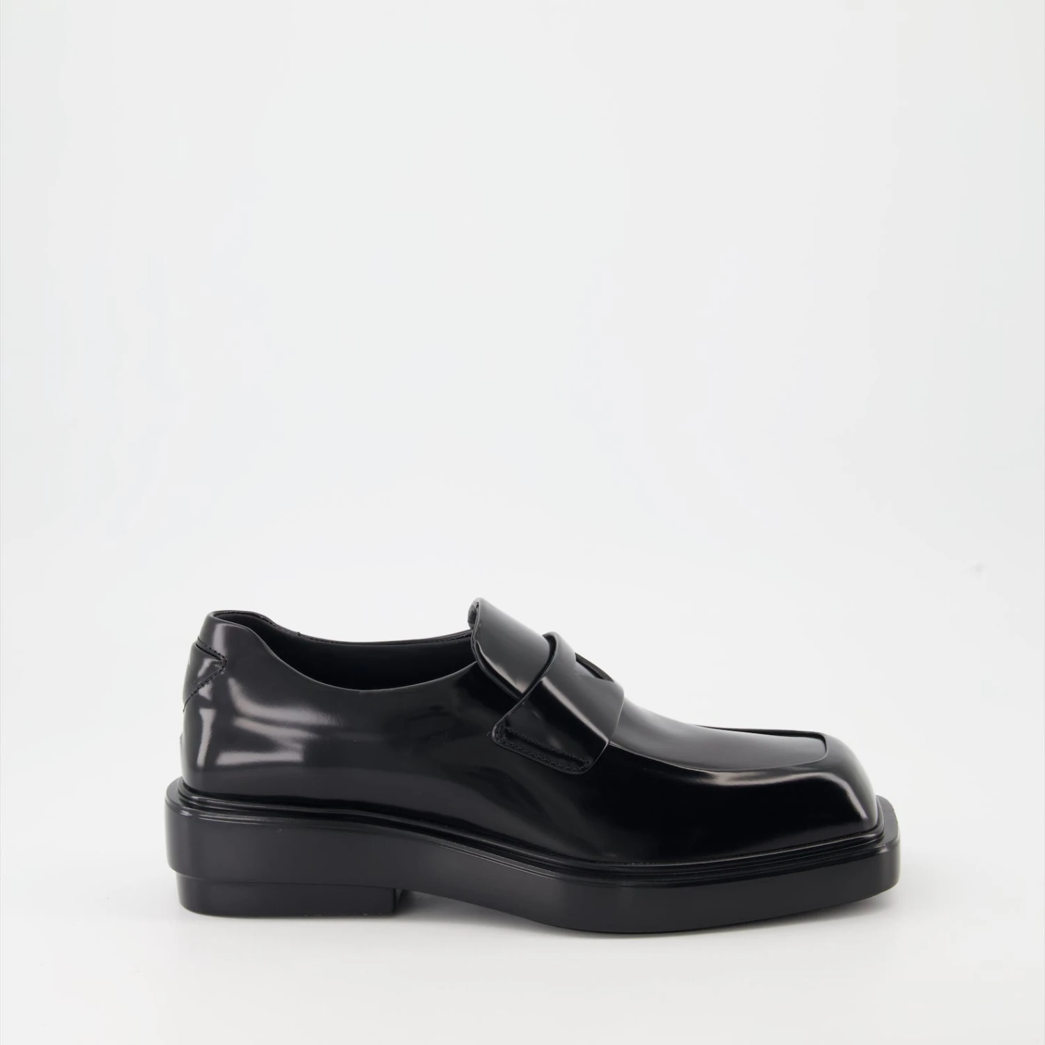 Prada Brushed Leather Loafers 1 Prada Brushed Leather Loafers