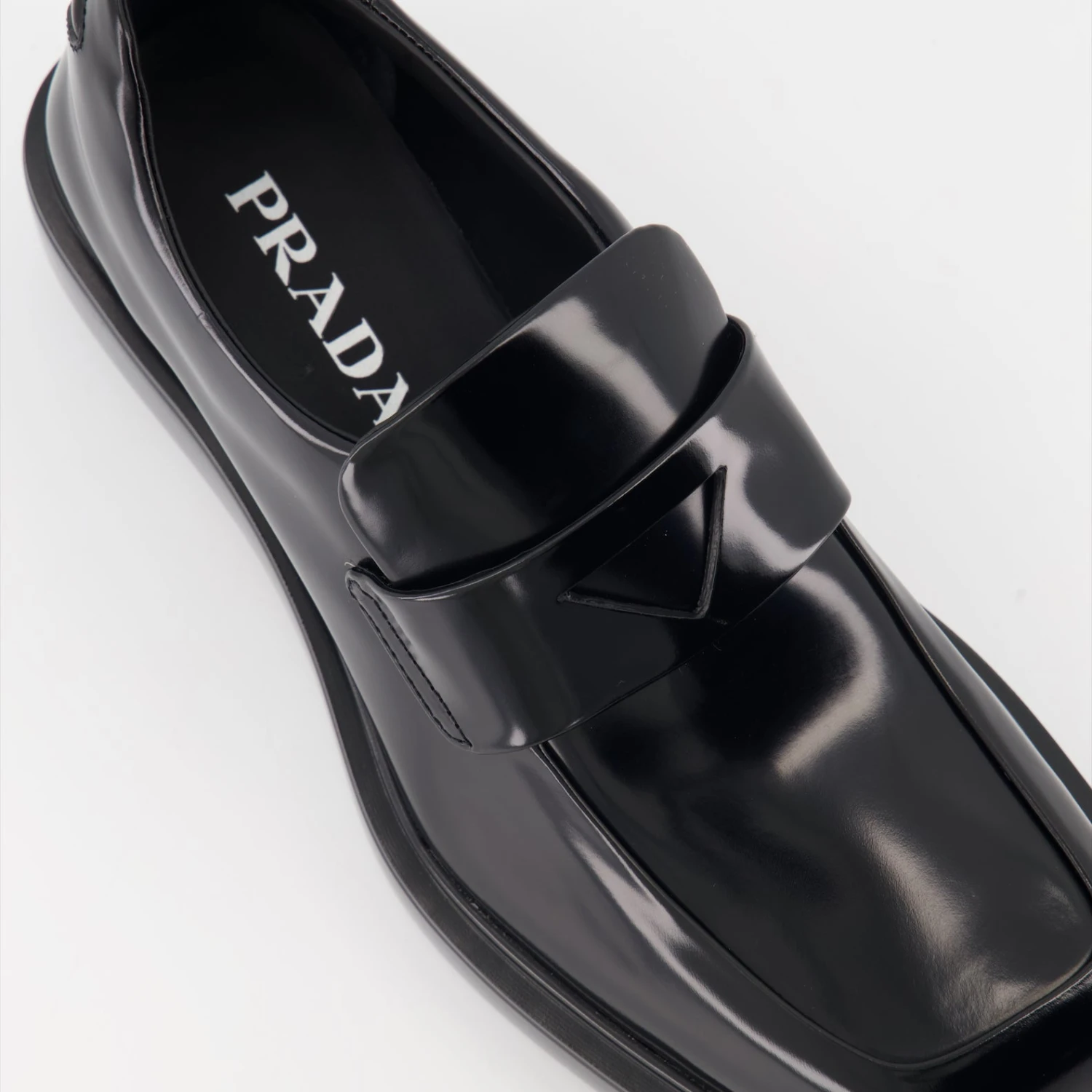 Prada Brushed Leather Loafers 5 Prada Brushed Leather Loafers - Image 5