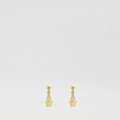 Versace Créoles La Medusa Avec Cristaux