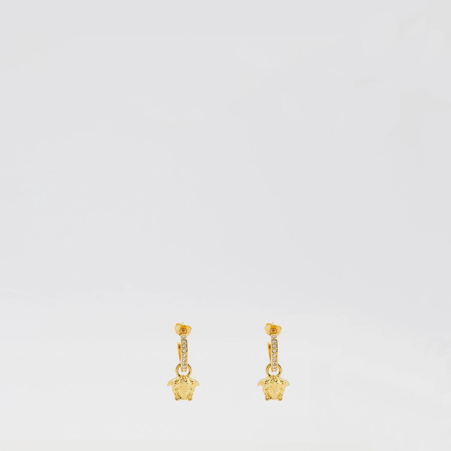 Versace Créoles La Medusa Avec Cristaux 1 Versace Créoles La Medusa Avec Cristaux