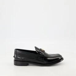 Prada Mocassins En Cuir Noir
