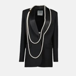 MOSCHINO Veste Blazer Avec Perles