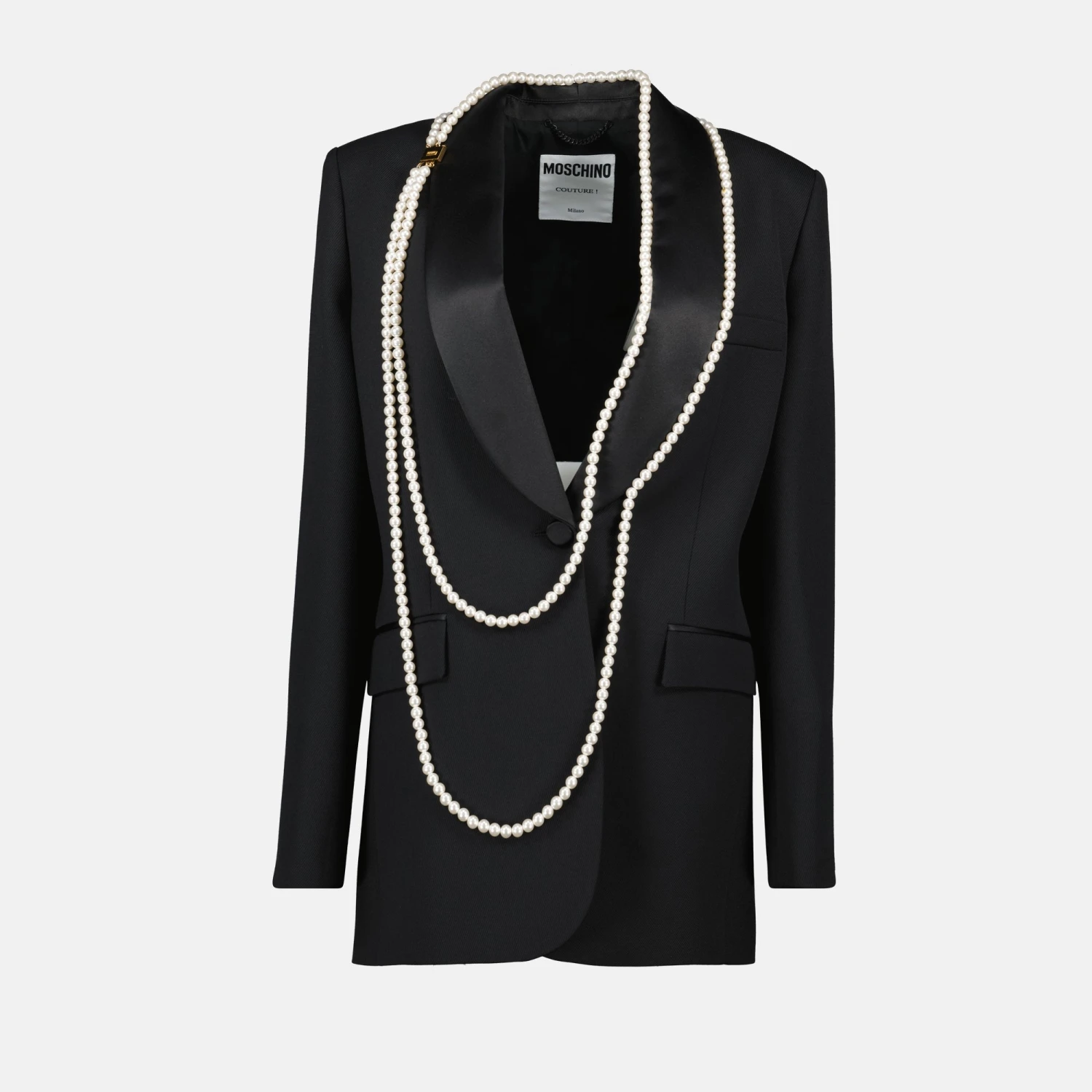MOSCHINO Veste Blazer Avec Perles 1 MOSCHINO Veste Blazer Avec Perles
