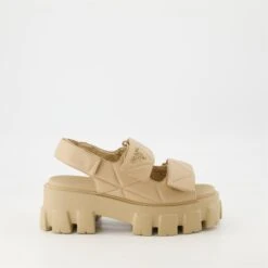 Prada Sandales En Cuir Matelassé
