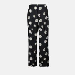 MOSCHINO Pantalon Noir à Fleurs