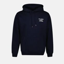 Drole De Monsieur Sweat à Capuche Slogan Bleu Marine