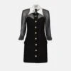 Versace Mini Robe Noire Bustier