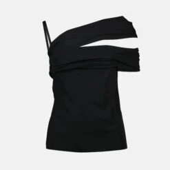 Versace Top Asymétrique Noir
