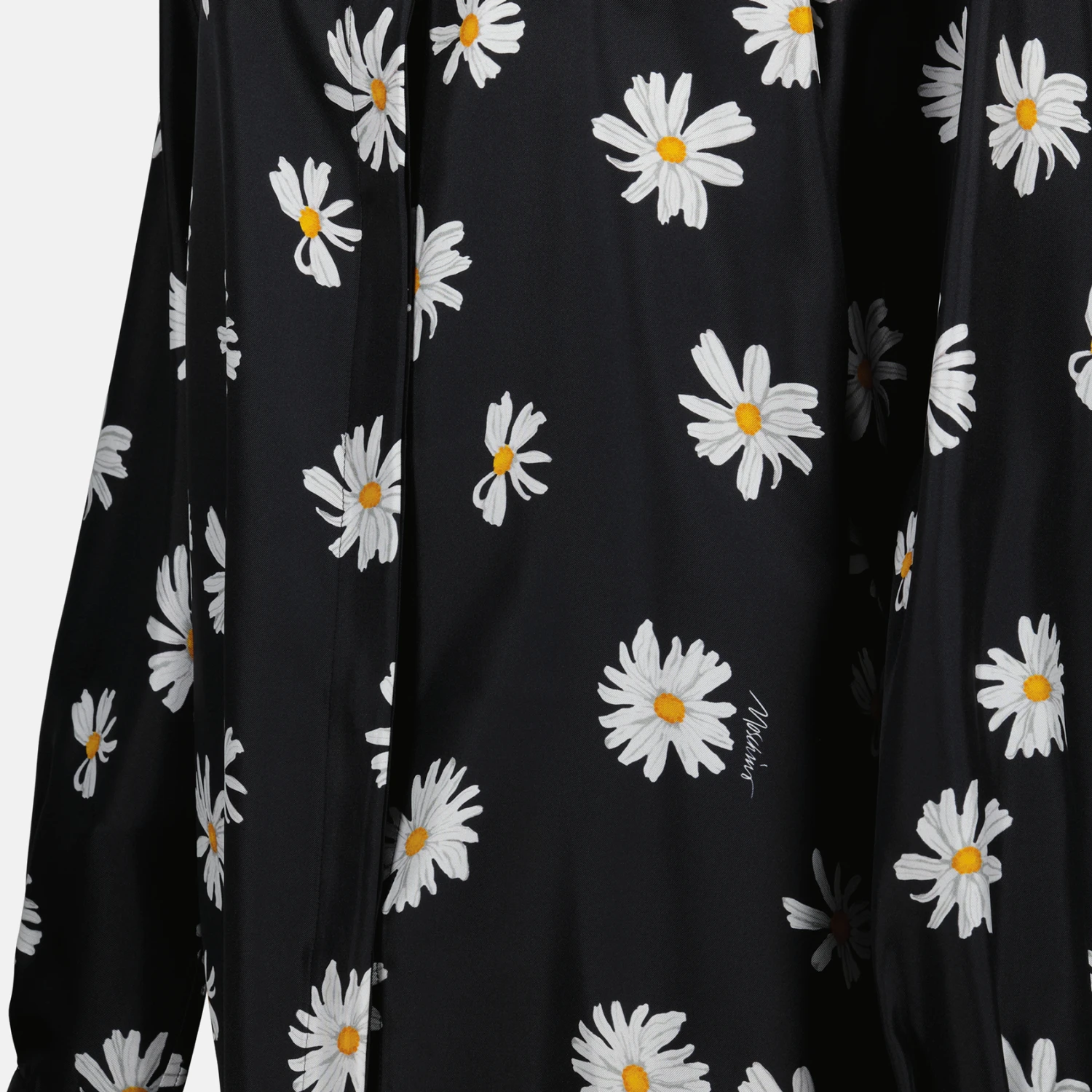 MOSCHINO Chemise Noire à Fleurs 3 MOSCHINO Chemise Noire à Fleurs - Image 3