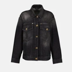 Versace Veste En Jean Barocco