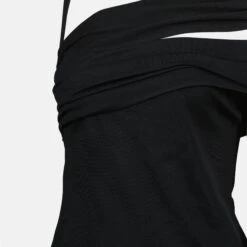 Versace Top Asymétrique Noir -Fashion Clothing Store 4955bec63af03600b182eb8a04570678