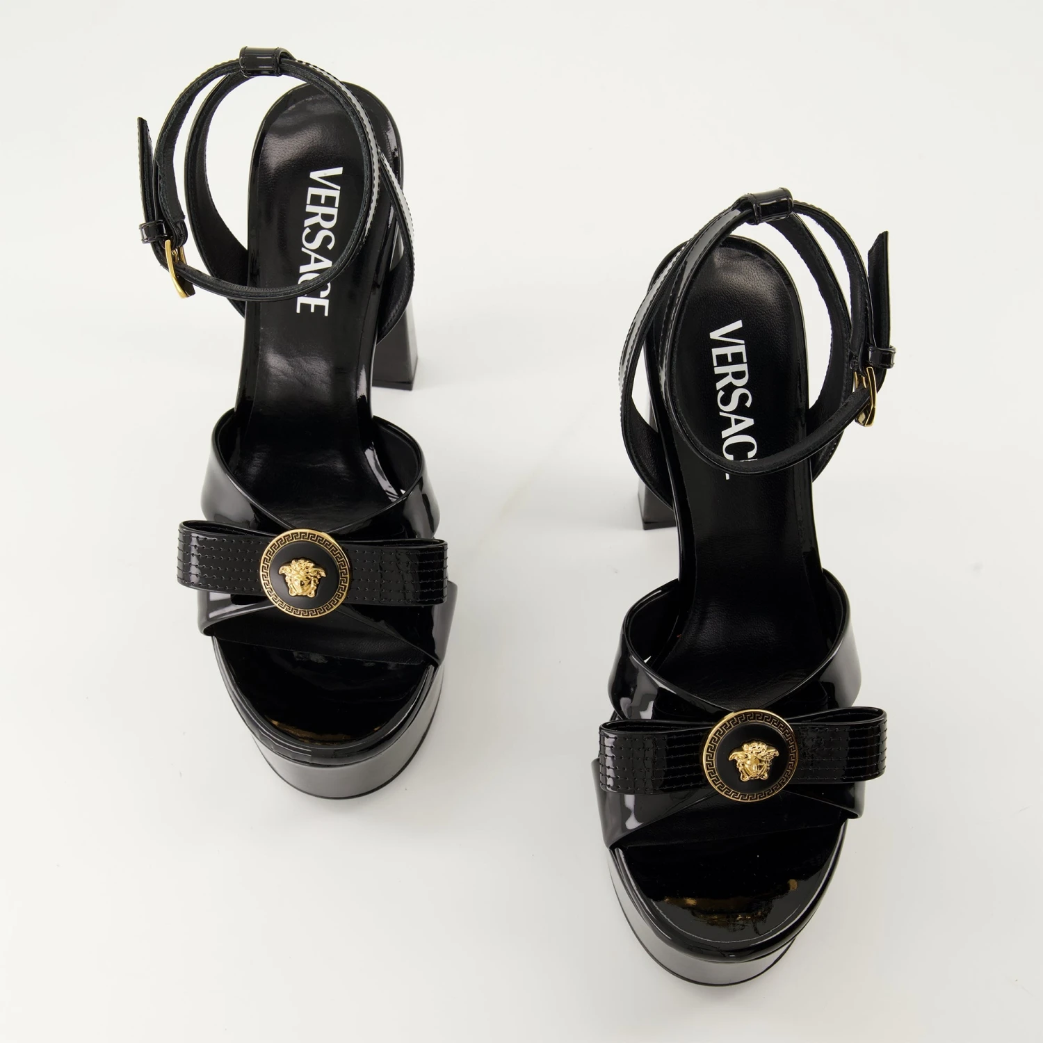 Versace Sandales à Talon Gianni Ribbon 6 Versace Sandales à Talon Gianni Ribbon - Image 6