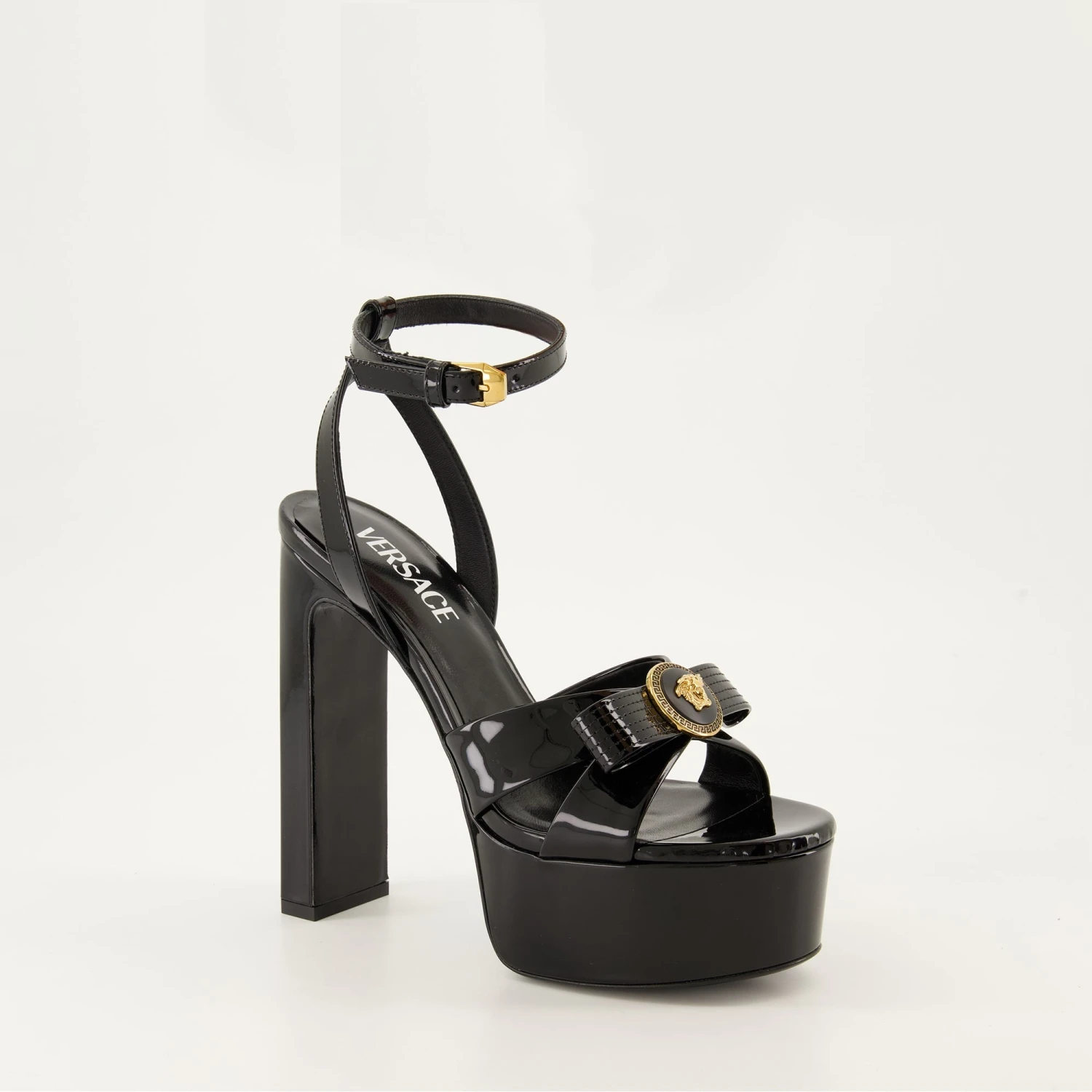 Versace Sandales à Talon Gianni Ribbon 2 Versace Sandales à Talon Gianni Ribbon - Image 2