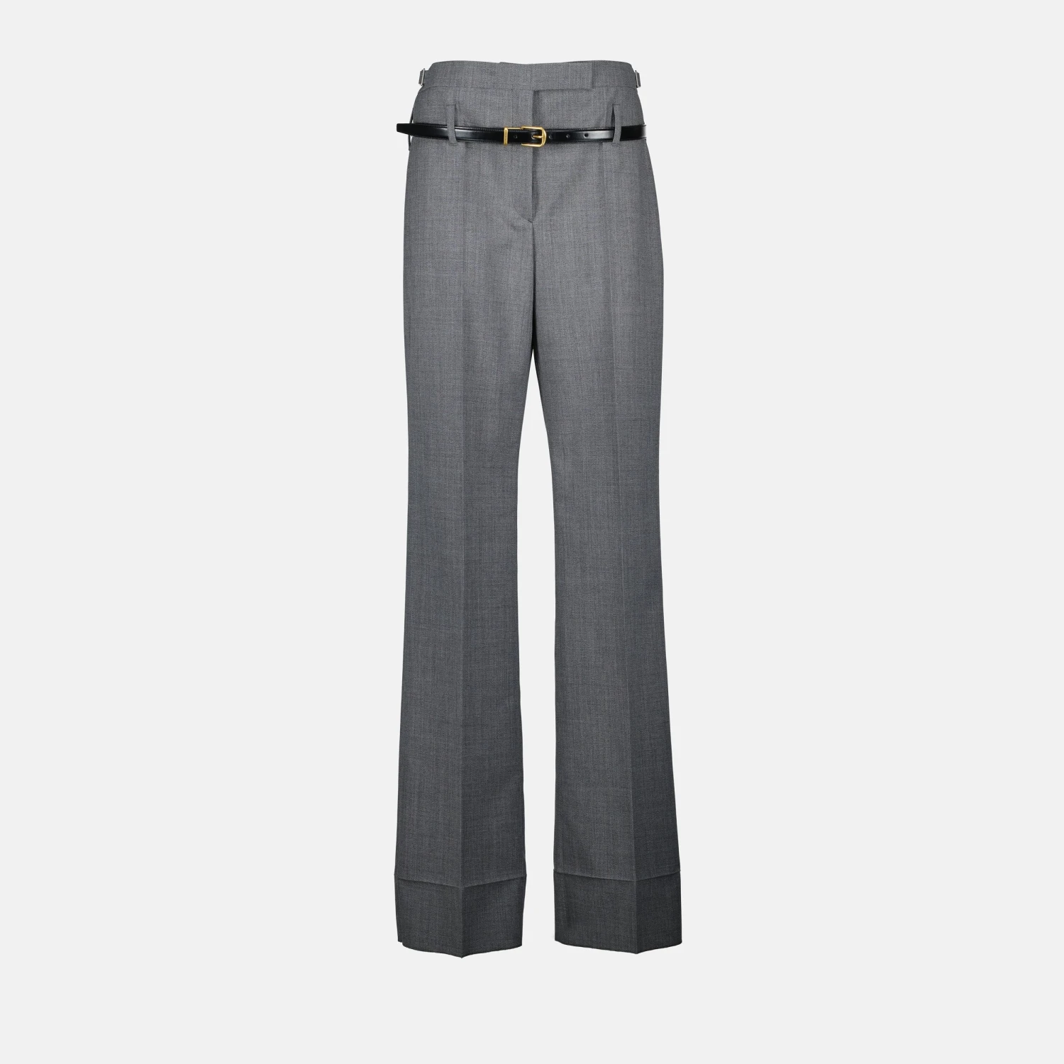 Prada Pantalon Gris En Laine 1 Prada Pantalon Gris En Laine