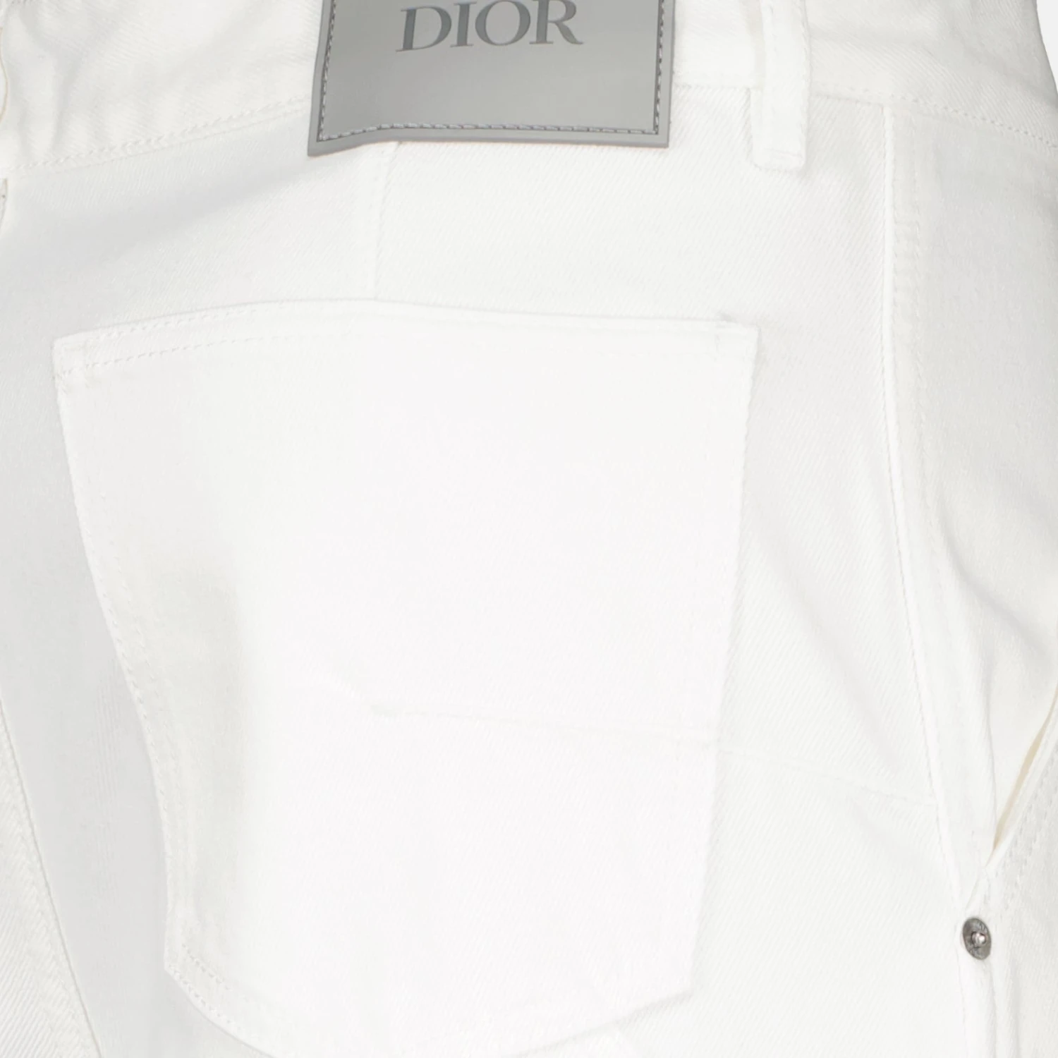 DIOR Jean Carpenter Blanc 3 DIOR Jean Carpenter Blanc - Image 3