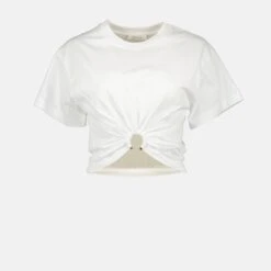 T-shirt Blanc à Anneau
