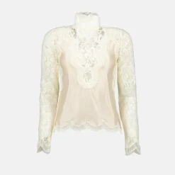 Blouse Satin Et Dentelle