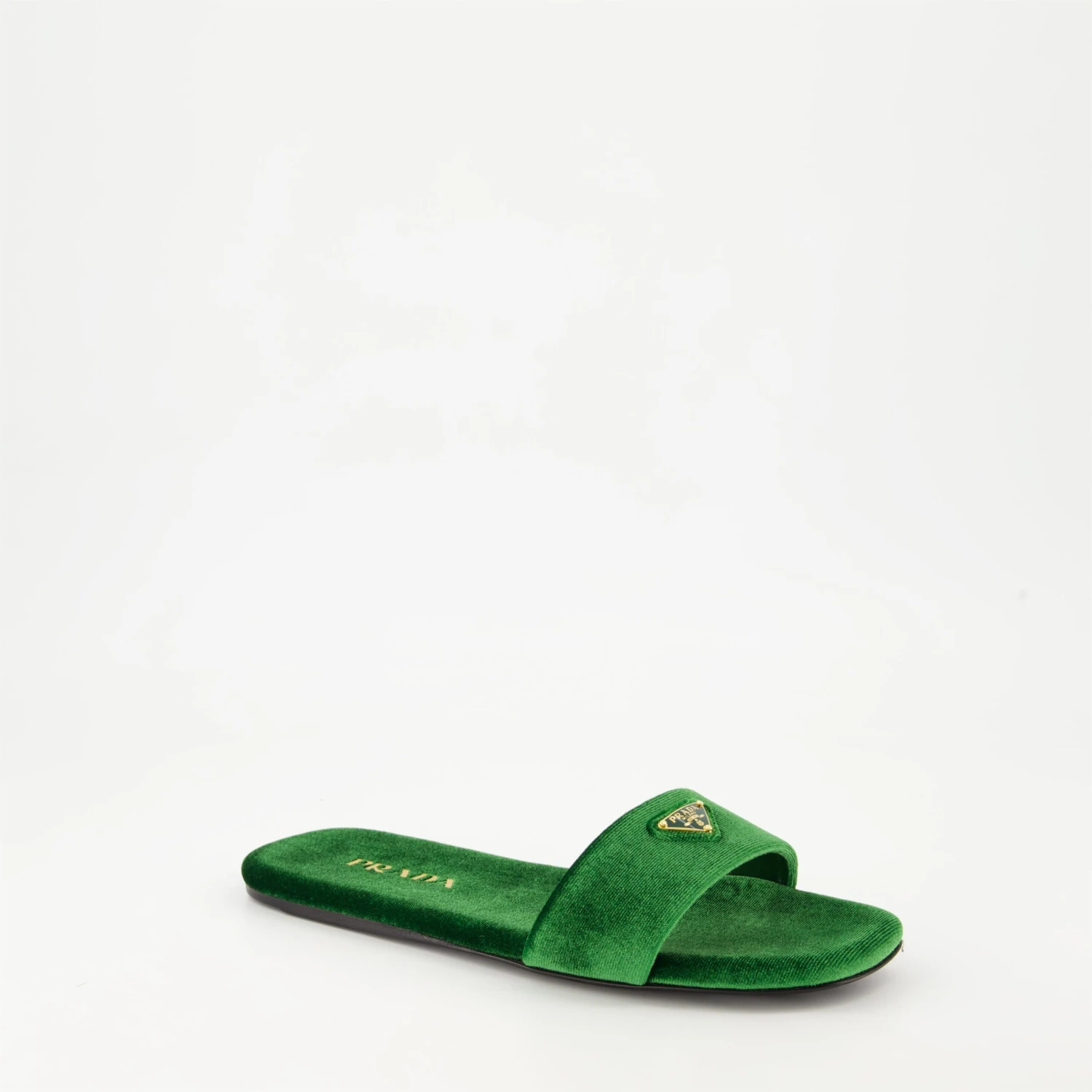 Prada Sandales En Velours Vert 2 Prada Sandales En Velours Vert - Image 2