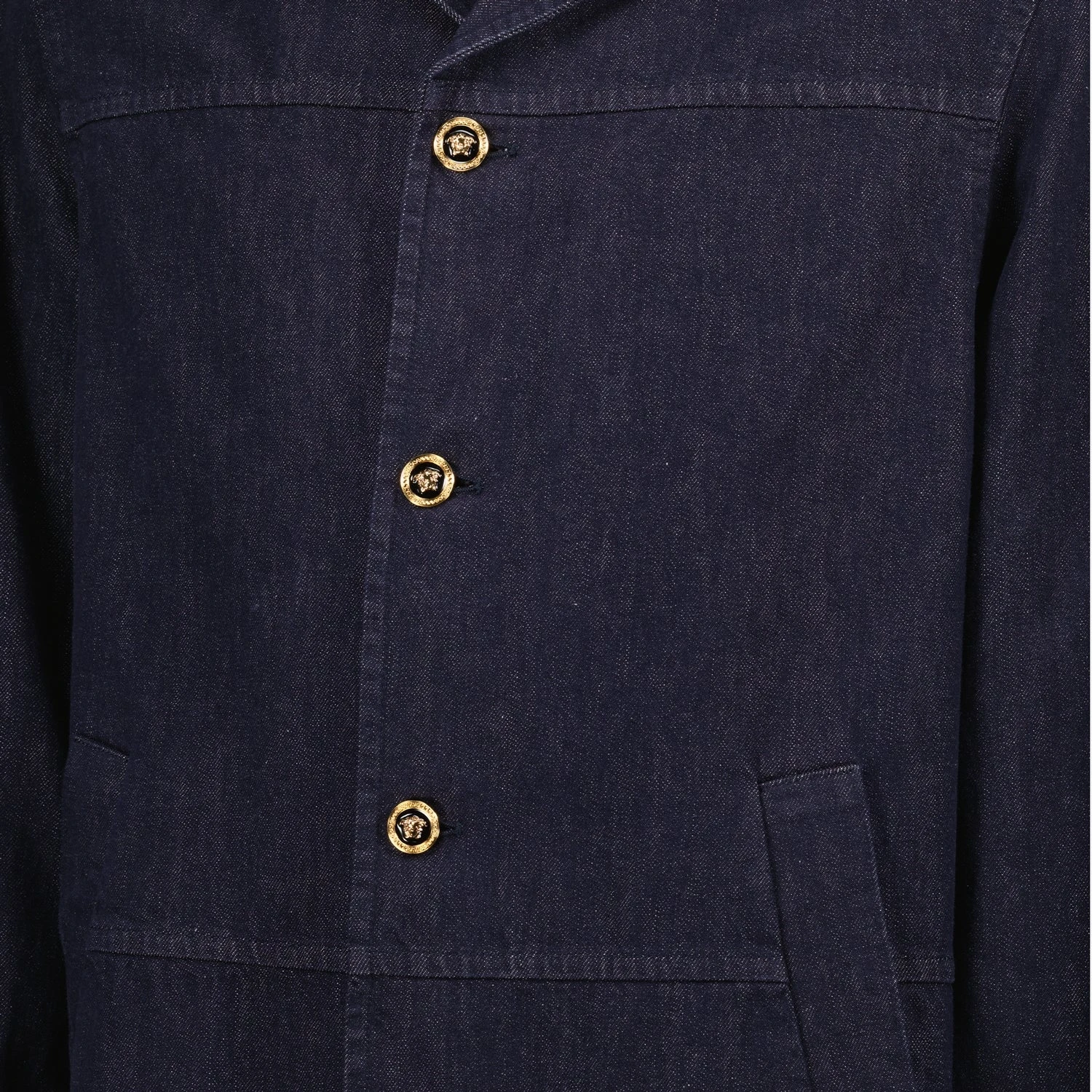 Versace Manteau En Jean Brut 3 Versace Manteau En Jean Brut - Image 3