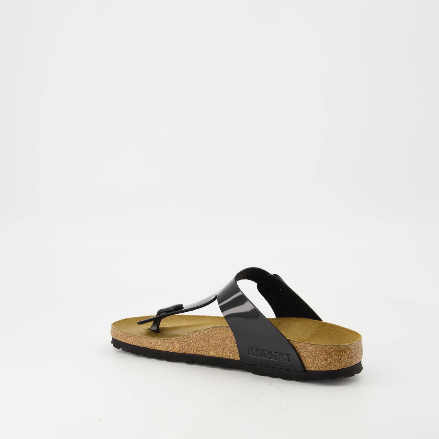 Birkenstock Tongs En Cuir Verni 3 Birkenstock Tongs En Cuir Verni - Image 3