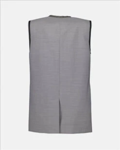 Alexander McQueen Sleeveless Blazer -Fashion Clothing Store blazer sans manches gris 0c488c0d cc2d 43fc bddd 28643ebe775c