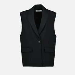 IRO Blazer Noir Sans Manches Cynesa