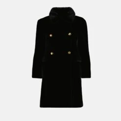 Prada Manteau En Fausse Fourrure