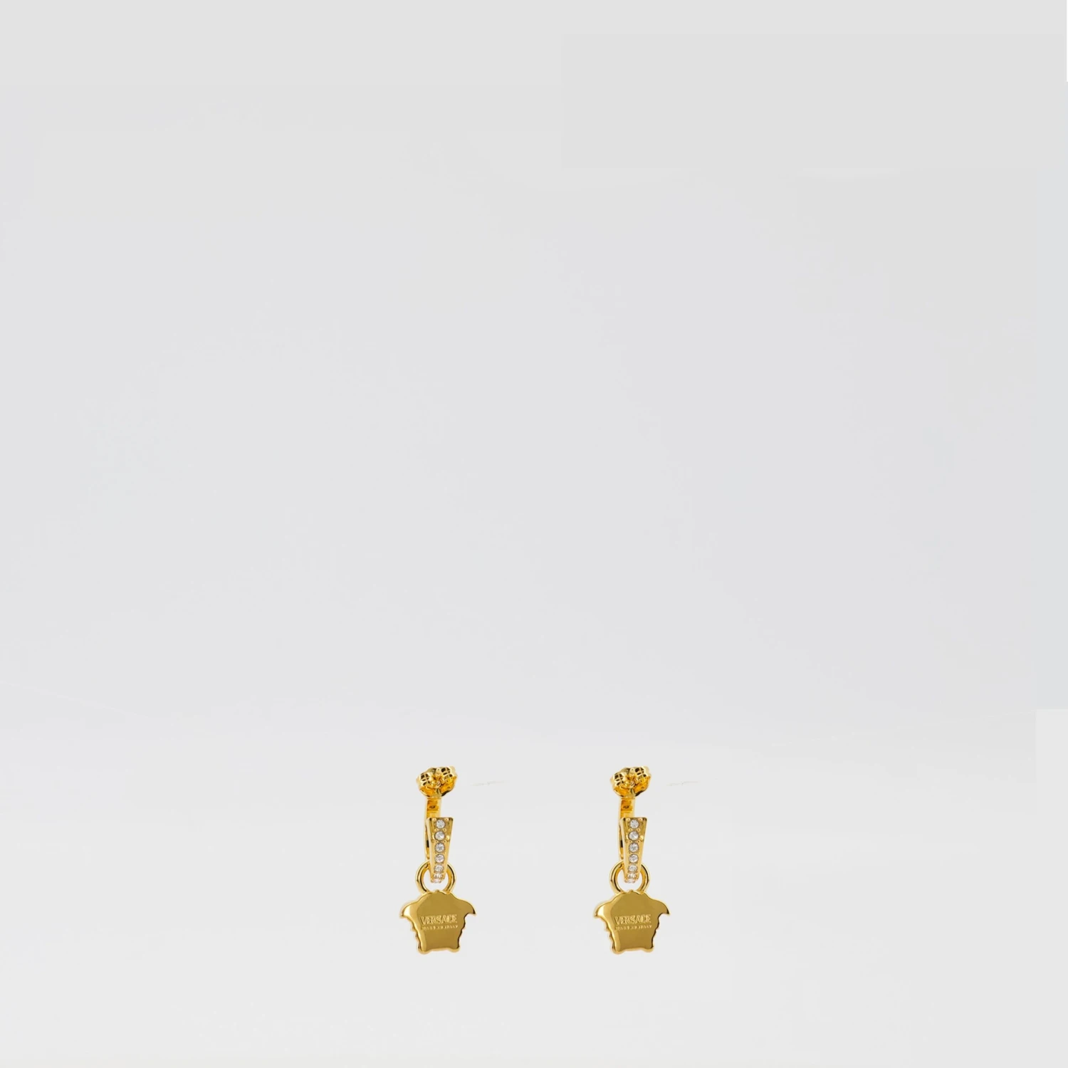 Versace Créoles La Medusa Avec Cristaux 2 Versace Créoles La Medusa Avec Cristaux - Image 2