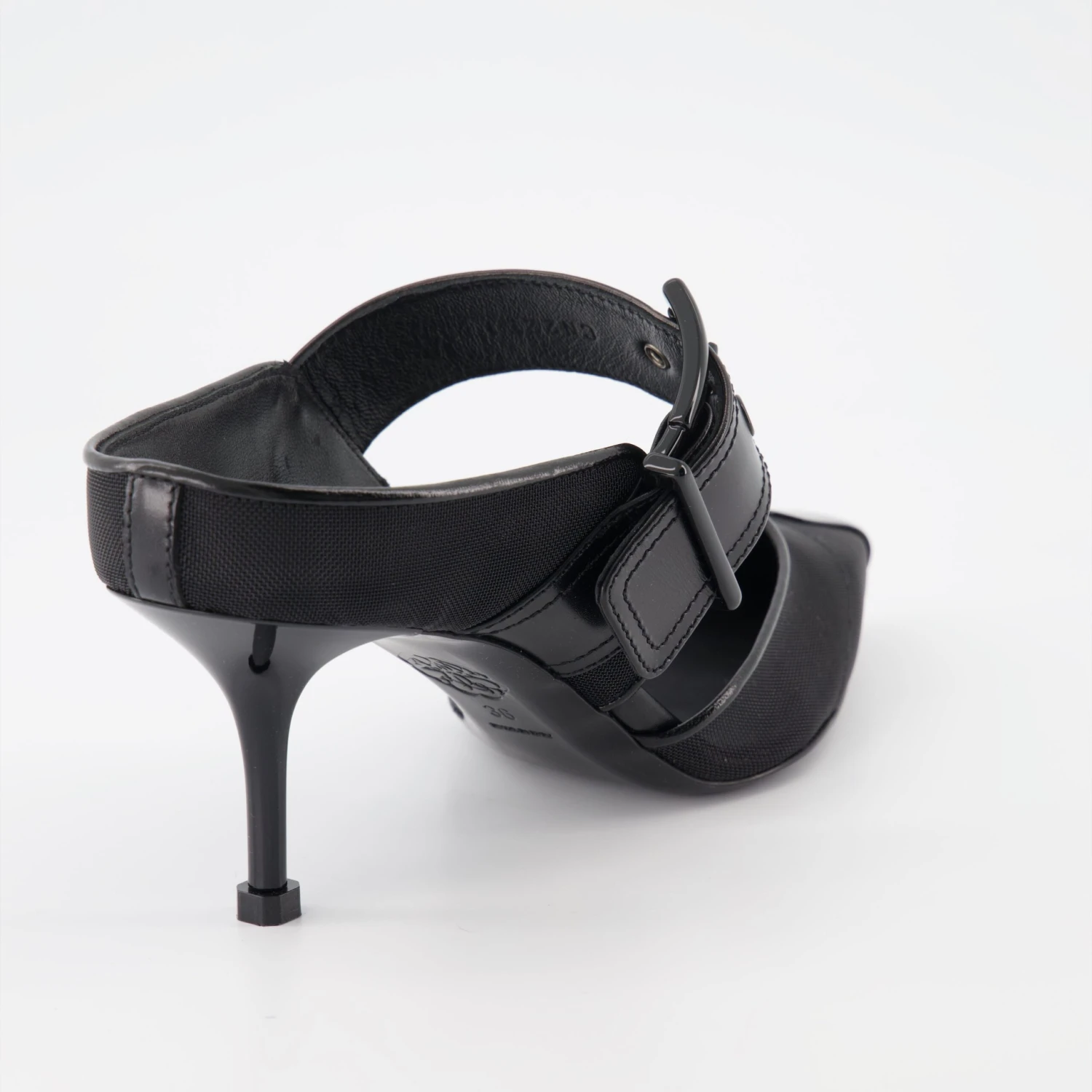 Alexander McQueen Punk Buckle Mules 4 Alexander McQueen Punk Buckle Mules - Image 4