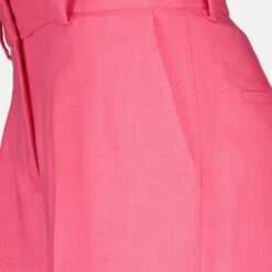 MSGM Straight Viscose Pants -Fashion Clothing Store pantalon droit en viscose rose e65837dd e13d 4397 9c67 66a89786aada