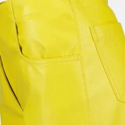MSGM Faux Leather Pants 5 MSGM Faux Leather Pants -Fashion Clothing Store pantalon en similicuir jaune 3f5a565f 2622 48e7 93c6 9e491e8a76a5