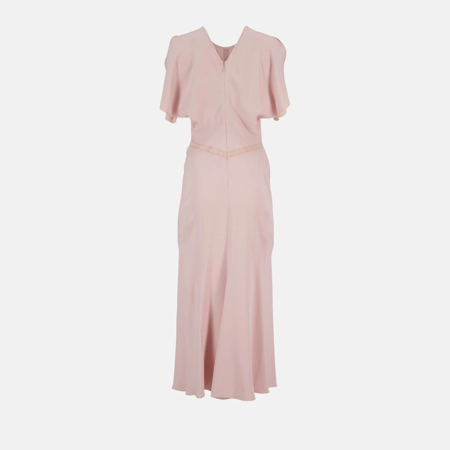 Victoria Beckham Gathered Waist Dress Pink 2 Victoria Beckham Gathered Waist Dress Pink - Image 2