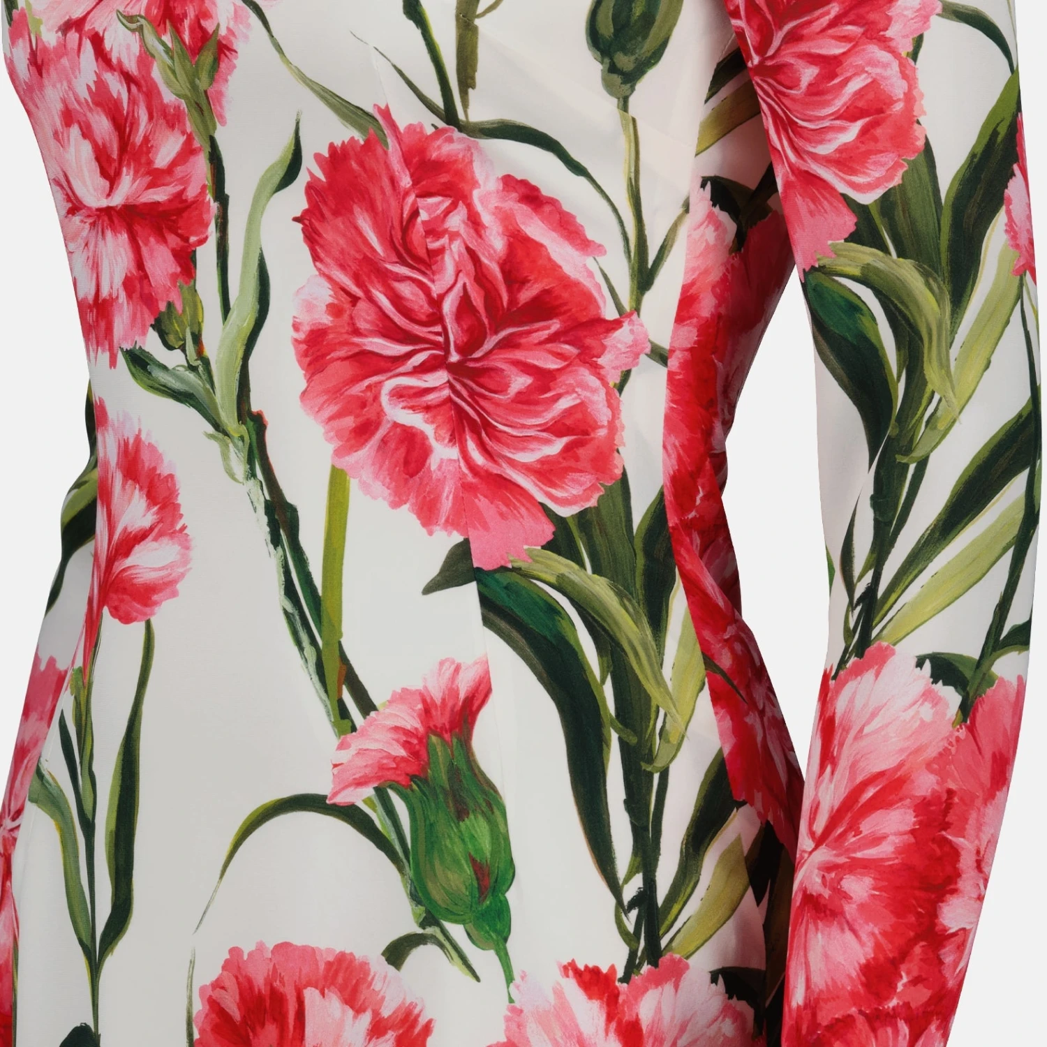 Dolce & Gabbana Carnation Print Dress 2 Dolce & Gabbana Carnation Print Dress - Image 2