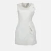 MSGM Ruffled Dress White