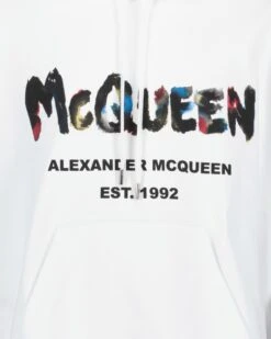 Alexander McQueen Graffiti Hoodie 5 Alexander McQueen Graffiti Hoodie -Fashion Clothing Store sweat a capuche blanc graffiti bf0ffa18 76ba 473b 8e93 caf76e527bff